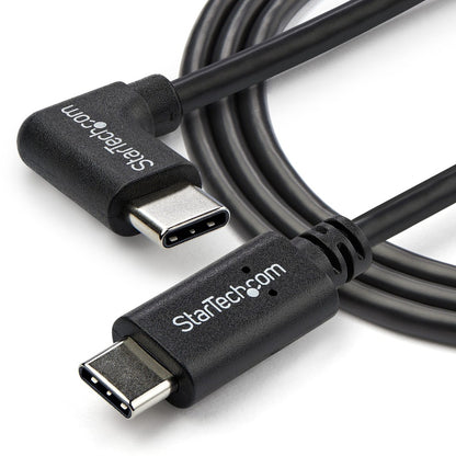StarTech.com Câble USB-C à angle droit M/M de 1 m - USB 2.0 - Câble USB Type C - Câble USB-C à 90 degrés - Câble USB C vers USB C - Câble de charge USB-C USB2CC1MR