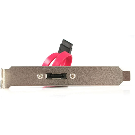 StarTech.com Support de plaque pour connecteur SATA vers eSATA 1 port - Panneau interne ATA série vers externe - ATA série 7 broches - ATA série externe 7 broches - 30 cm ESATAPLATE1