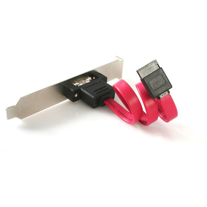 StarTech.com Support de plaque pour connecteur SATA vers eSATA 1 port - Panneau interne ATA série vers externe - ATA série 7 broches - ATA série externe 7 broches - 30 cm ESATAPLATE1