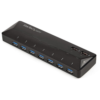StarTech.com Hub USB 3.0 à 7 ports et ports de charge dédiés - 2 ports 2,4 A - Hub USB de bureau et station de charge rapide ST93007U2C