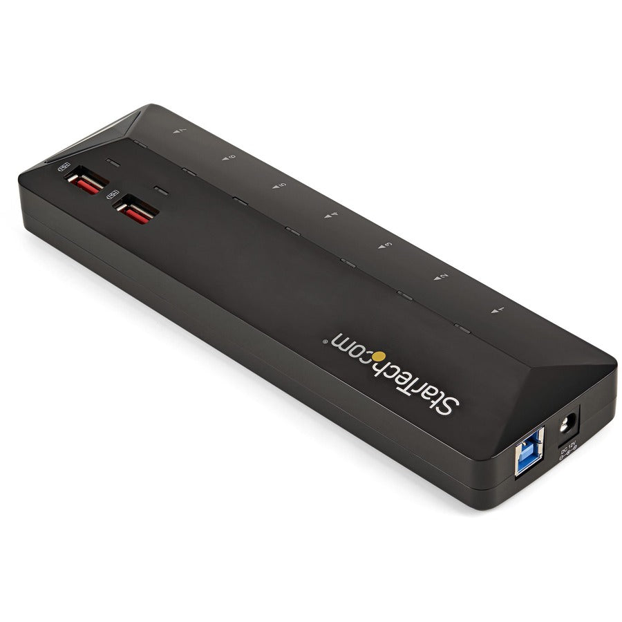 StarTech.com Hub USB 3.0 à 7 ports et ports de charge dédiés - 2 ports 2,4 A - Hub USB de bureau et station de charge rapide ST93007U2C