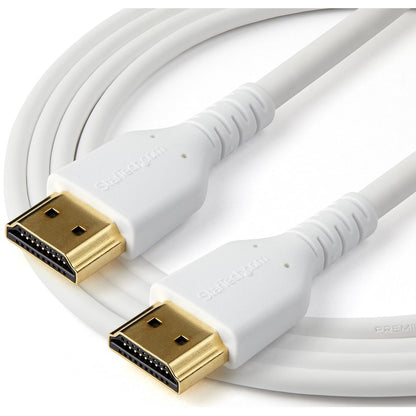 Câble HDMI 2.0 certifié de qualité supérieure StarTech.com de 1 m avec Ethernet - Câble de moniteur HDMI ultra HD robuste et durable haute vitesse UHD 4K 60 Hz HDR de 0,9 m RHDMM1MPW