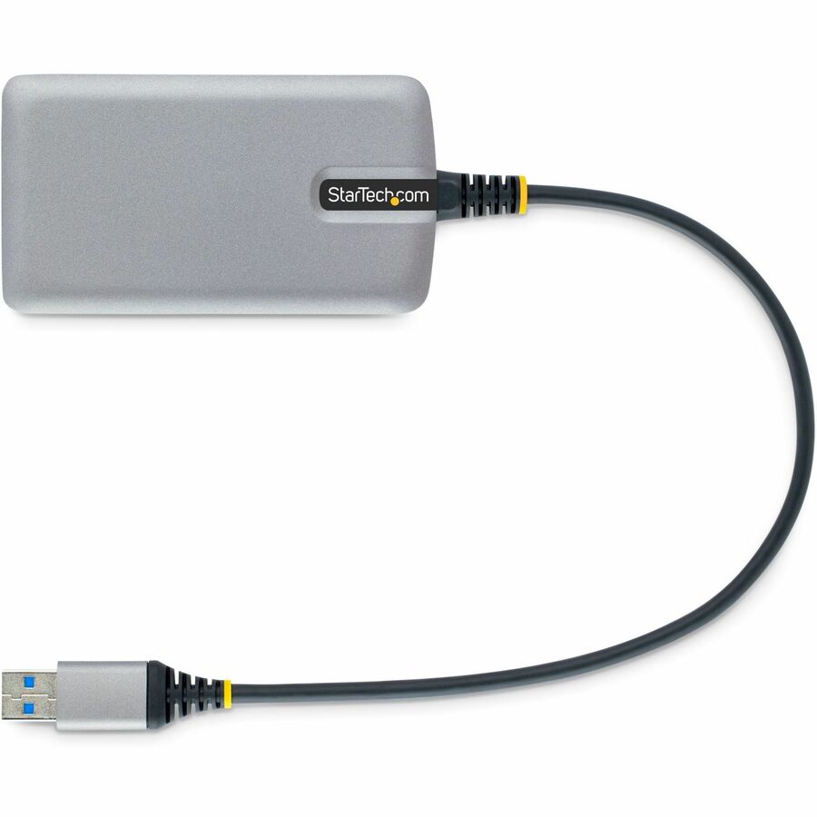 StarTech.com Hub USB 3 ports avec Ethernet, ports USB-A, Gigabit Ethernet/GbE, 5 Gbit/s, alimentation par bus, câble de 30 cm, hub USB pour ordinateur portable 5G3AGBB-USB-A-HUB