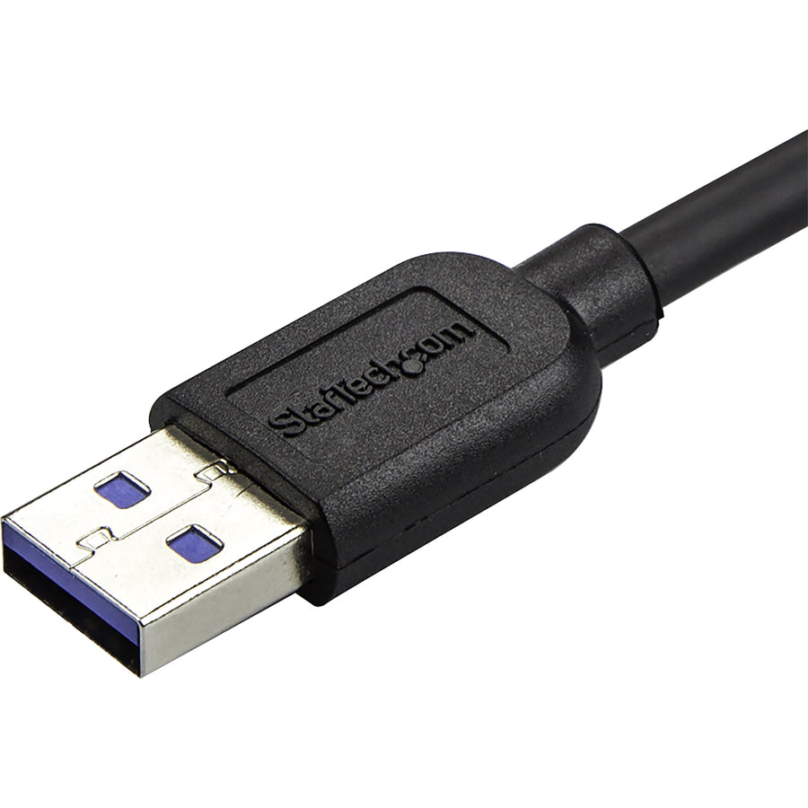 Câble micro USB 3.0 fin StarTech.com (5 Gbit/s) de 1 m - M/M - USB 3.0 A vers micro USB à angle droit - USB 3.2 Gen 1 USB3AU1MRS