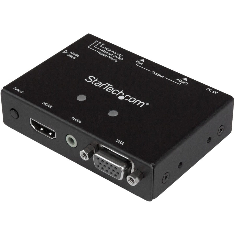 StarTech.com Convertisseur VGA + HDMI vers VGA 2x1 avec commutation prioritaire - 1080p VS221HD2VGA
