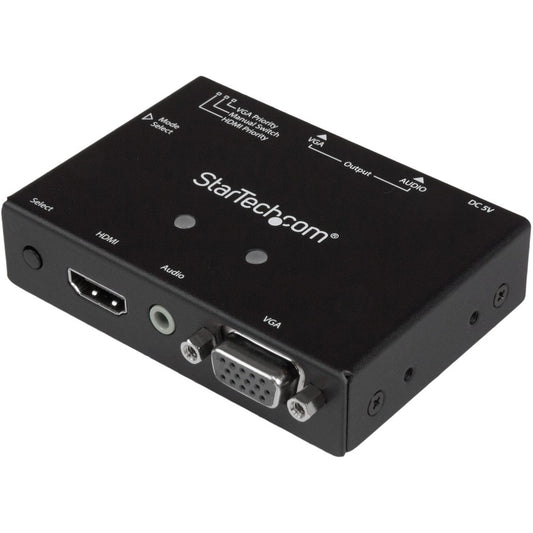 StarTech.com Convertisseur VGA + HDMI vers VGA 2x1 avec commutation prioritaire - 1080p VS221HD2VGA