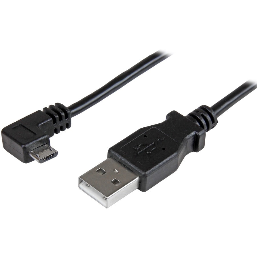Câble micro USB coudé à angle droit de 0,5 m de StarTech.com - Câble de charge et de synchronisation - USB vers micro USB - 24 AWG USBAUB50CMRA
