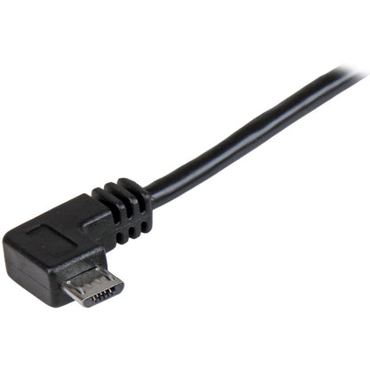Câble micro USB coudé à angle droit de 0,5 m de StarTech.com - Câble de charge et de synchronisation - USB vers micro USB - 24 AWG USBAUB50CMRA