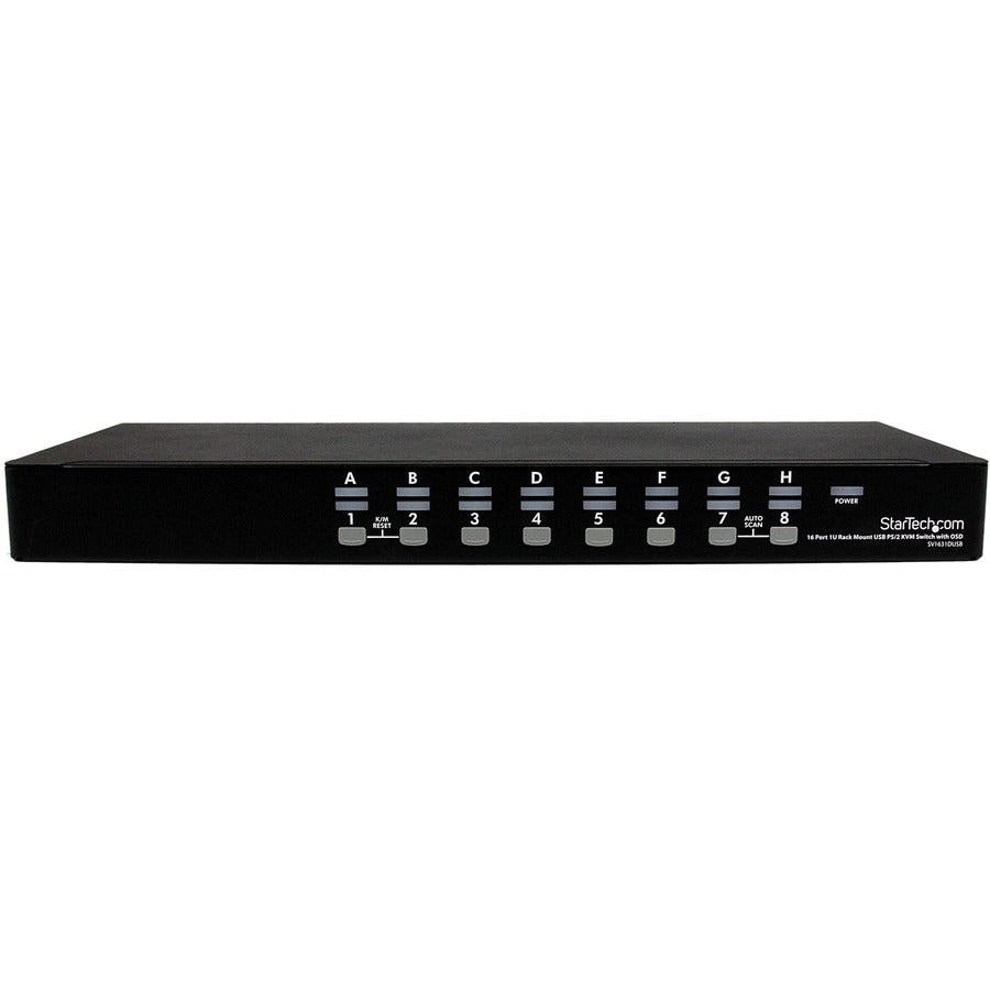 Commutateur KVM USB PS/2 à montage en rack 1U à 16 ports avec OSD SV1631DUSB de StarTech.com