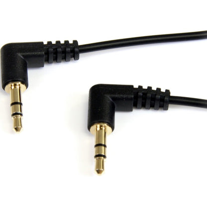 Câble audio stéréo coudé fin 3,5 mm de 30 cm StarTech.com - M/M MU1MMS2RA