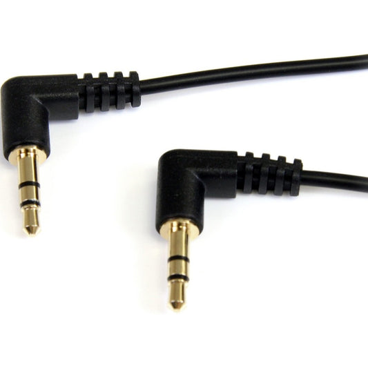 Câble audio stéréo coudé fin 3,5 mm de 30 cm StarTech.com - M/M MU1MMS2RA