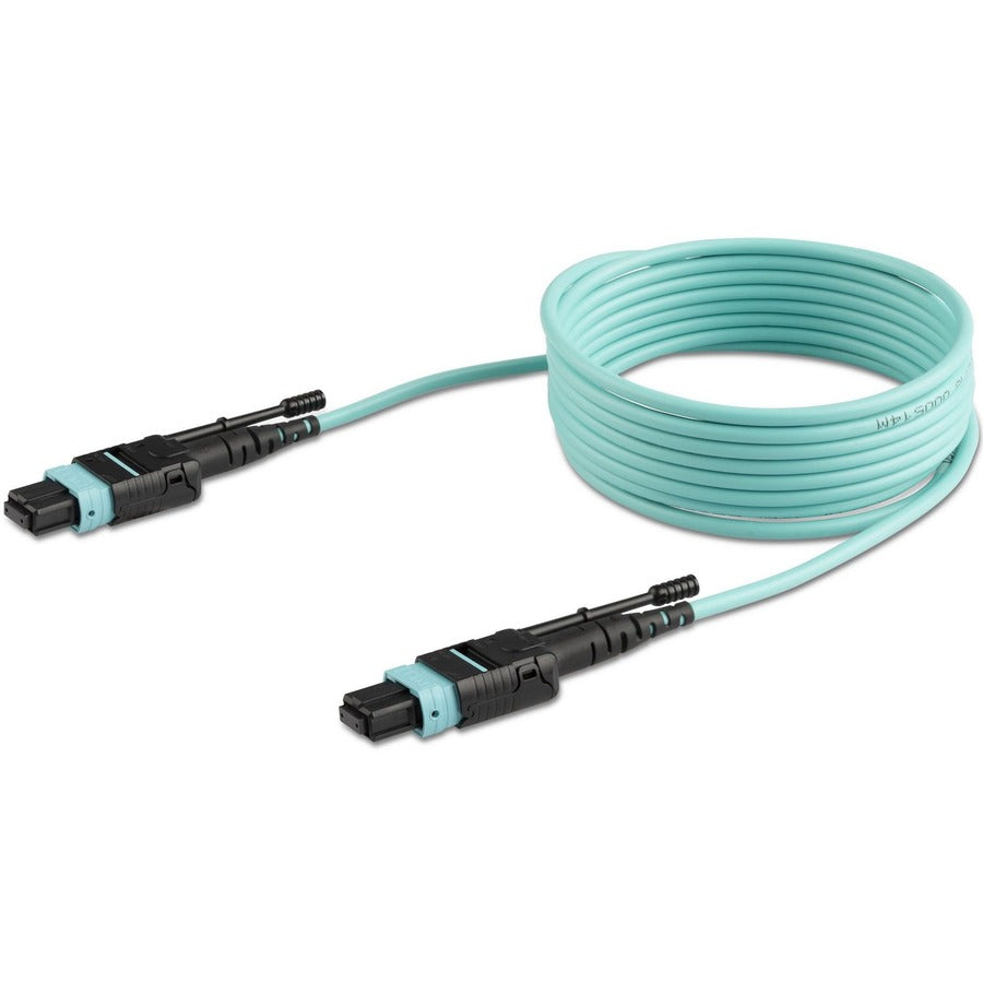 Câble à fibre optique multimode OM3 MTP(F)/PC de 2 m (6 pi), OFNP Plenum, 50/125 µm, 40G, faible perte d'insertion, cordon de raccordement à fibre optique MPO12PL2M de StarTech.com