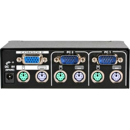 Commutateur KVM PS/2 professionnel à 2 ports StarTech.com - PS/2 - 2 ports - 1 utilisateur local - 1U SV-231