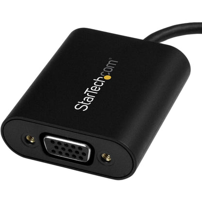 StarTech.com USB-C to VGA Adapter - 1920x1200 - USB C Adapter - USB Type C to VGA Monitor / Projector Adapter CDP2VGASA