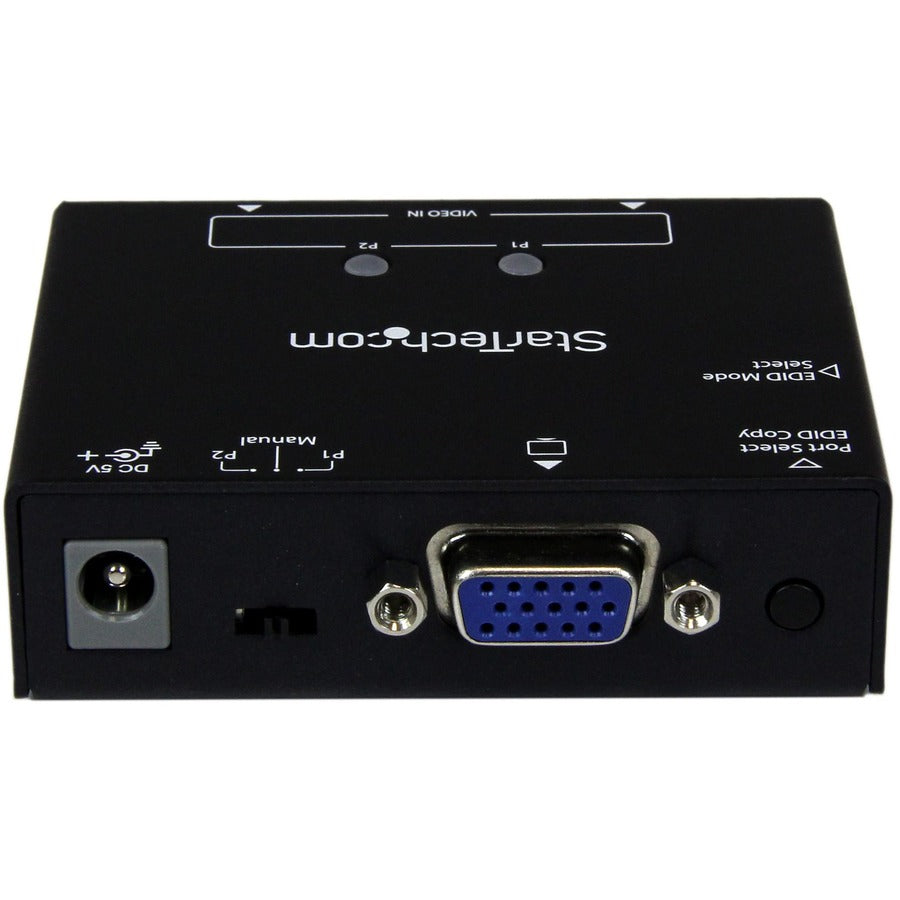 Boîtier de commutation automatique VGA à 2 ports StarTech.com avec commutation prioritaire et copie EDID ST122VGA