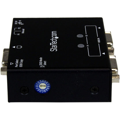 Boîtier de commutation automatique VGA à 2 ports StarTech.com avec commutation prioritaire et copie EDID ST122VGA