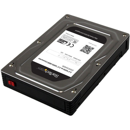 Boîtier adaptateur en aluminium pour disque dur SATA 2,5" vers 3,5" StarTech.com avec hauteur SSD/HDD jusqu'à 12,5 mm 25SAT35HDD