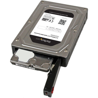 Boîtier adaptateur en aluminium pour disque dur SATA 2,5" vers 3,5" StarTech.com avec hauteur SSD/HDD jusqu'à 12,5 mm 25SAT35HDD