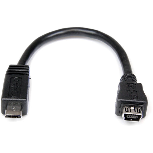 StarTech.com 6in Micro USB to Mini USB Adapter Cable M/F UUSBMUSBMF6