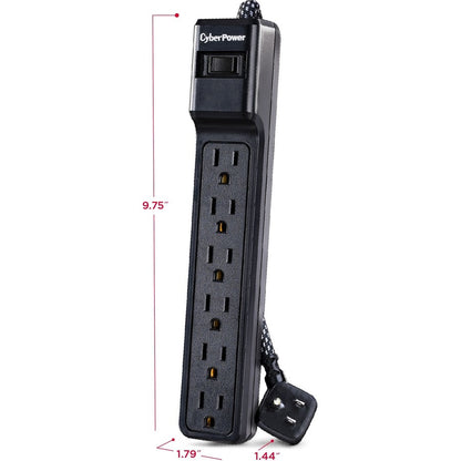 Parasurtenseur/protecteur de surtension à 6 prises CyberPower B608B B608B