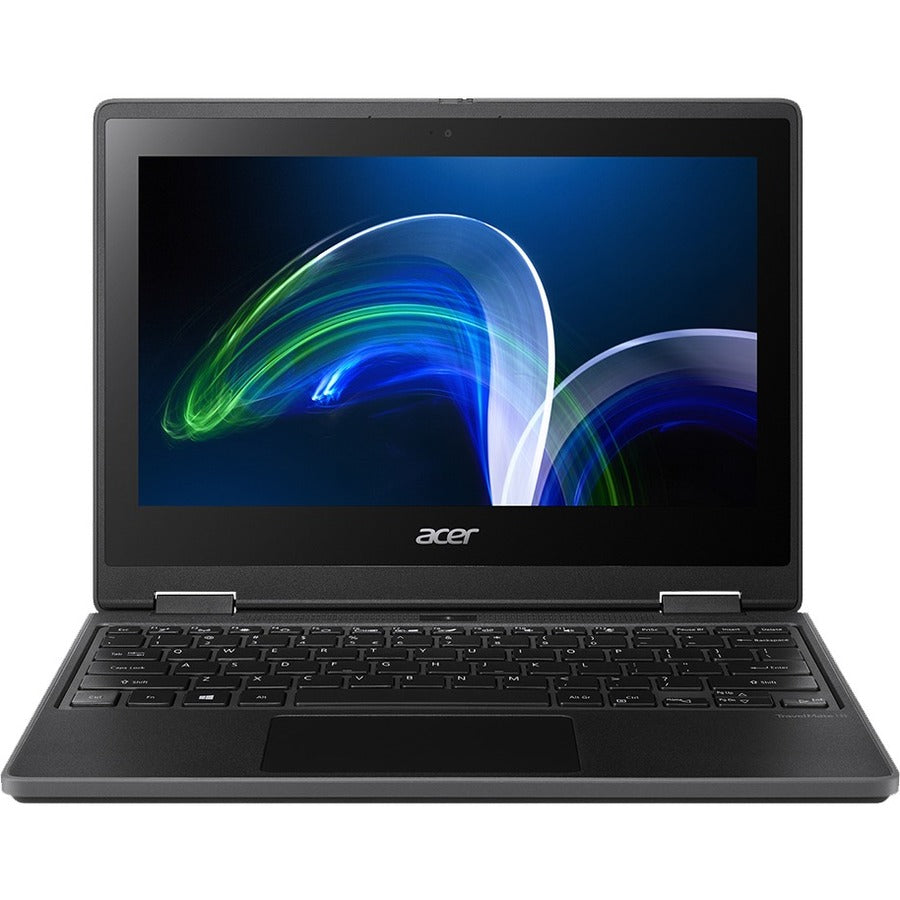 Acer TravelMate Spin B3 B311R-32 TMB311R-32-C31R Ordinateur portable convertible 2 en 1 à écran tactile 11,6" - HD - Intel Celeron N5100 - 4 Go - Mémoire flash 128 Go - Clavier anglais NX.VQWAA.001