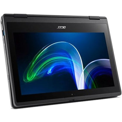 Acer TravelMate Spin B3 B311R-32 TMB311R-32-C31R Ordinateur portable convertible 2 en 1 à écran tactile 11,6" - HD - Intel Celeron N5100 - 4 Go - Mémoire flash 128 Go - Clavier anglais NX.VQWAA.001