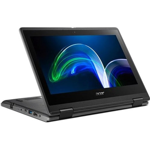Acer TravelMate Spin B3 B311R-32 TMB311R-32-C31R Ordinateur portable convertible 2 en 1 à écran tactile 11,6" - HD - Intel Celeron N5100 - 4 Go - Mémoire flash 128 Go - Clavier anglais NX.VQWAA.001