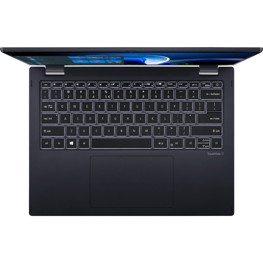 Acer TravelMate Spin P6 P614RN-52 TMP614RN-52-77DL Ordinateur portable convertible 2 en 1 à écran tactile 14" - WUXGA - Intel Core i7 11e génération i7-1165G7 - 16 Go - SSD 512 Go - Clavier anglais - Galaxy Black NX.VT1AA.004