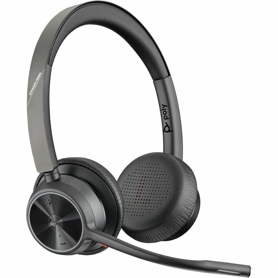 Casque certifié Microsoft Teams Poly Voyager 4320 + Dongle BT700 + Support de charge 77Z00AA