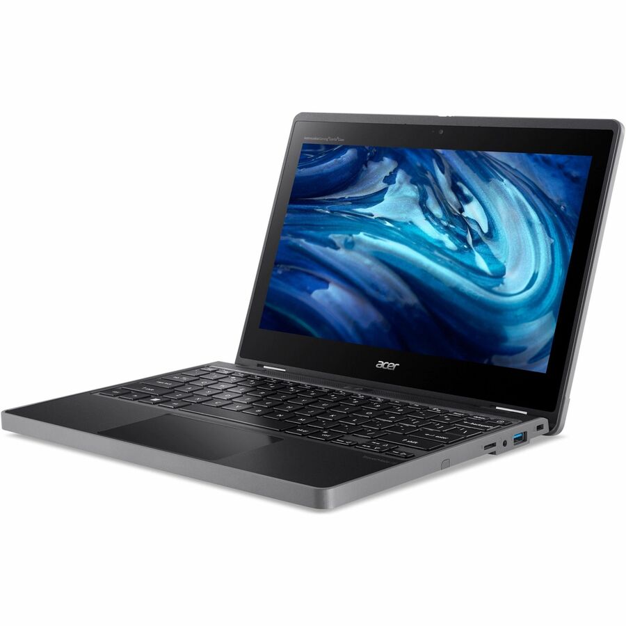 Acer TravelMate Spin B3 B311R-33 TMB311R-33-C872 Ordinateur portable convertible 2 en 1 à écran tactile 11,6" - WXGA - Intel N100 - 8 Go - Mémoire flash 128 Go - Clavier anglais - Noir NX.VYNAA.001