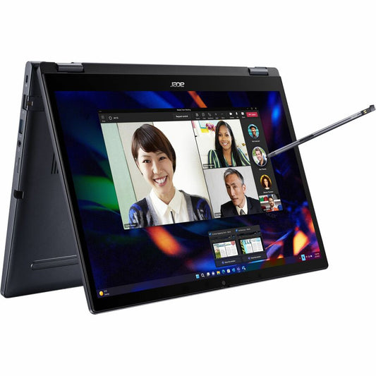 Acer TravelMate P4 Spin 14 P414RN-53 TMP414RN-53-564W Ordinateur portable 2 en 1 à écran tactile 14" - WUXGA - Intel Core i5 13e génération i5-1335U - 16 Go - SSD 512 Go - Clavier anglais (États-Unis) - Bleu NX.VZQAA.007