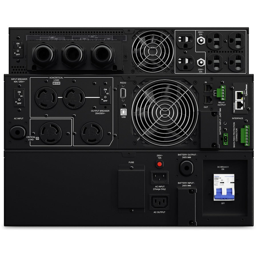 Onduleur CyberPower Smart App Online OL6KRTF 6 kVA montable en tour/rack OL6KRTF