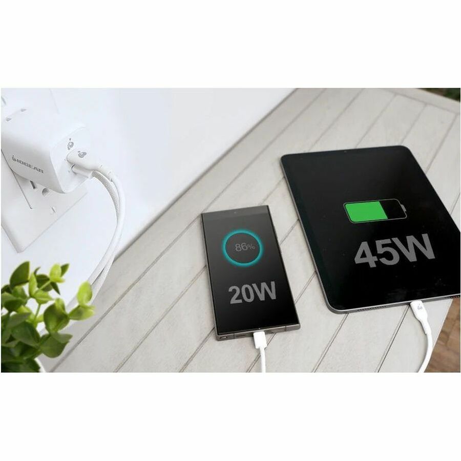 Chargeur GaN double USB-C 65 W IOGEAR GearPower GPAWC65W