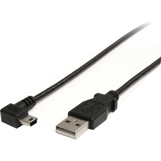 Câble mini USB StarTech.com de 0,9 m - Mini A vers Mini B à angle droit USB2HABM3RA