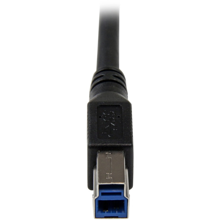 Câble USB 3.0 SuperSpeed ​​(5 Gbit/s) StarTech.com de 1 m - Angle droit A vers B - M/M USB3SAB1MRA