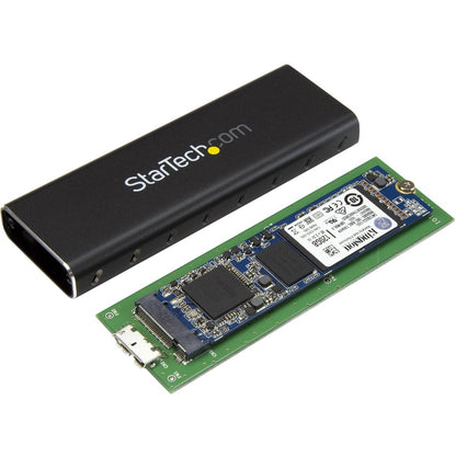 Boîtier SSD M.2 StarTech.com pour SSD M.2 SATA - USB 3.0 (5 Gbit/s) avec UASP - Boîtier SSD M.2 externe - Aluminium SM2NGFFMBU33