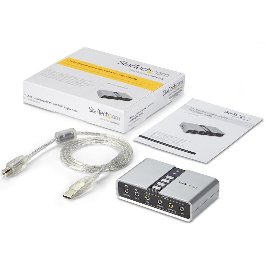 Adaptateur audio USB 7.1 StarTech.com Carte son externe ICUSBAUDIO7D