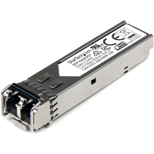 Module SFP non codé MSA de StarTech.com - 1000BASE-SX - Transceiver à fibre optique multimode SFP 1GbE Gigabit Ethernet 1GE (MMF) - 550 m DDM SFP1000SXST