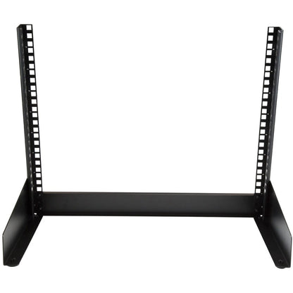 StarTech.com Rack de serveur de bureau 8U à 2 montants, rack d'ordinateur à cadre ouvert de 48,3 cm, petit rack pour la maison/le bureau pour équipement AV/studio/données/informatique RK8OD