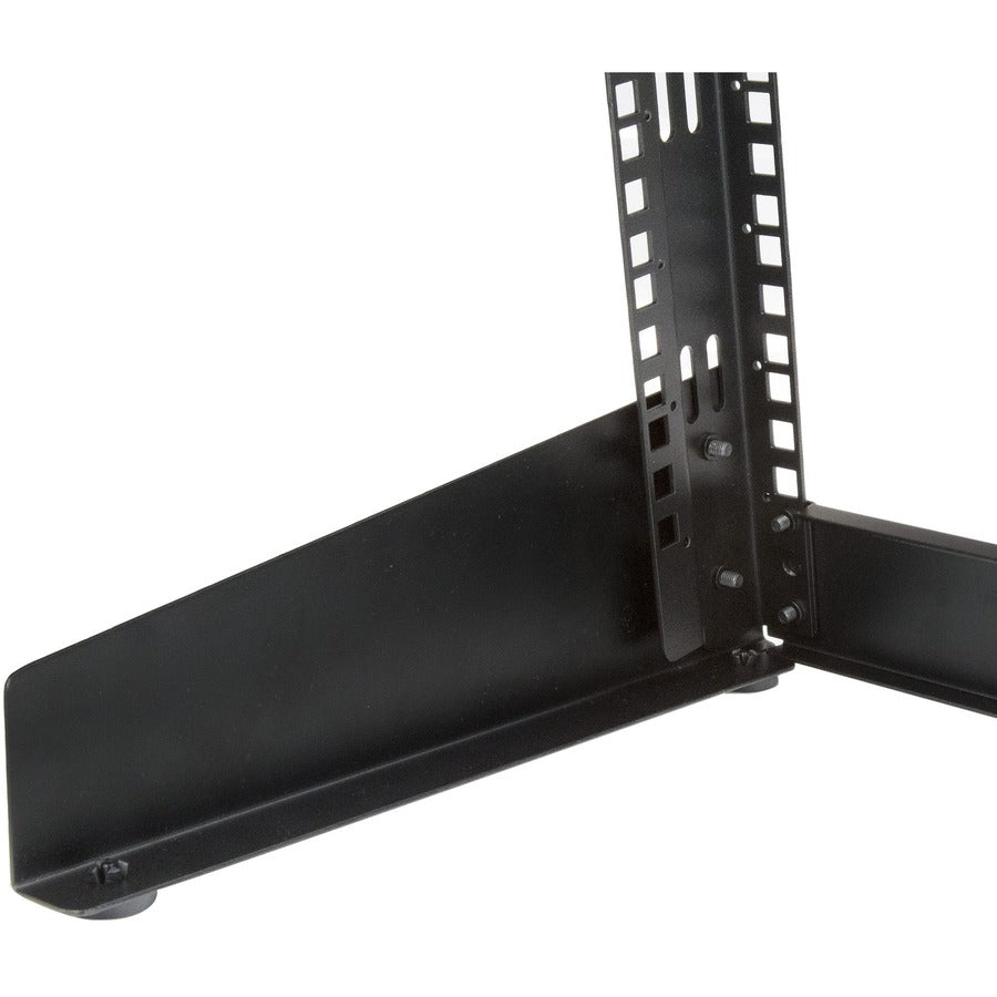 StarTech.com Rack de serveur de bureau 8U à 2 montants, rack d'ordinateur à cadre ouvert de 48,3 cm, petit rack pour la maison/le bureau pour équipement AV/studio/données/informatique RK8OD