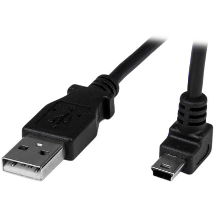 Câble mini USB StarTech.com de 1 m - A vers Mini B coudé vers le haut USBAMB1MU