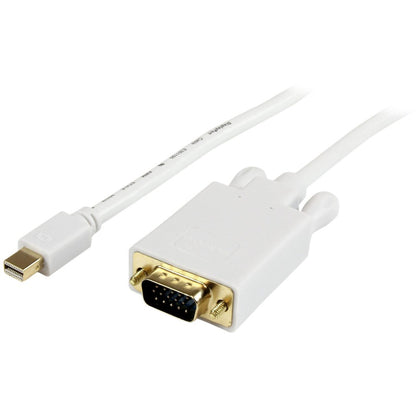 StarTech.com Câble adaptateur convertisseur Mini DisplayPort vers VGA de 0,9 m - mDP vers VGA 1920 x 1200 - Blanc MDP2VGAMM3W