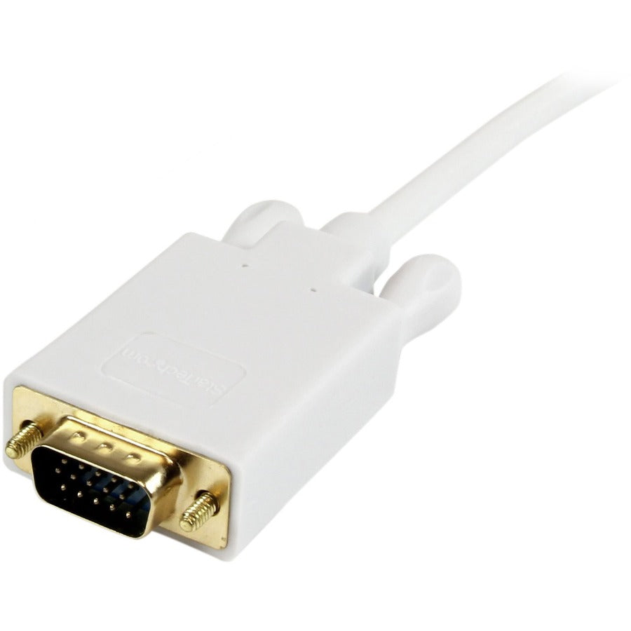 StarTech.com Câble adaptateur convertisseur Mini DisplayPort vers VGA de 0,9 m - mDP vers VGA 1920 x 1200 - Blanc MDP2VGAMM3W