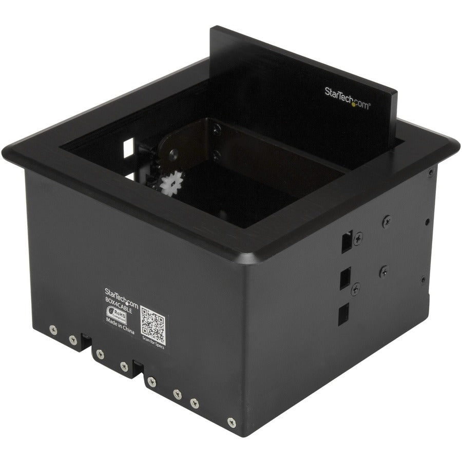 StarTech.com Conference Table Cable Management Box - Table Top - Conference Room AV - Conference Table Connectivity Box BOX4CABLE