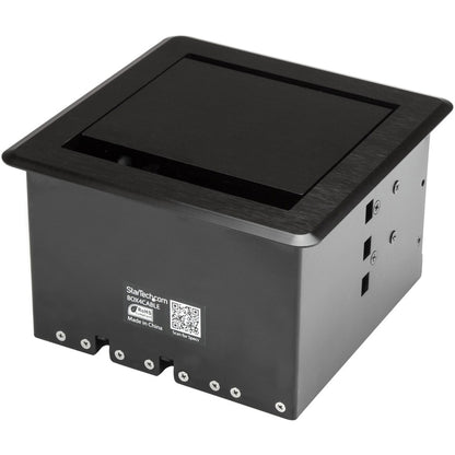 StarTech.com Conference Table Cable Management Box - Table Top - Conference Room AV - Conference Table Connectivity Box BOX4CABLE