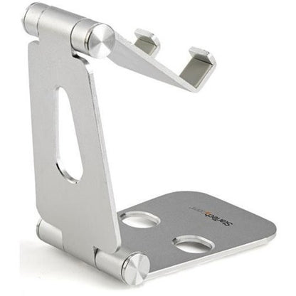 StarTech.com Phone and Tablet Stand - Foldable Universal Mobile Device Holder - Smartphones/Tablets - Adjustable Cell Phone Stand for Desk USPTLSTND