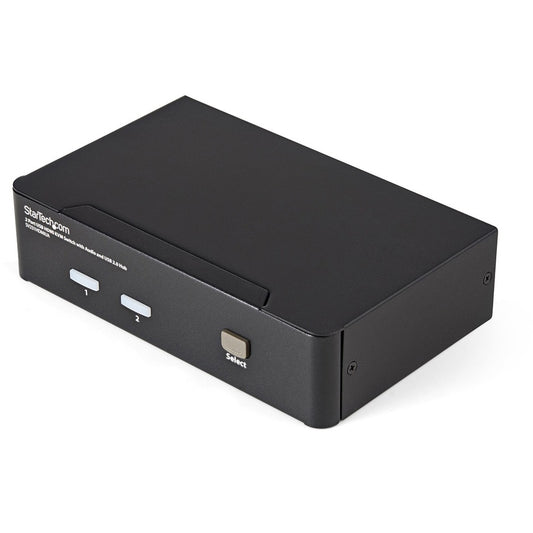Commutateur KVM USB HDMI à 2 ports StarTech.com avec audio et hub USB 2.0 SV231HDMIUA