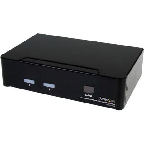 Commutateur KVM USB HDMI à 2 ports StarTech.com avec audio et hub USB 2.0 SV231HDMIUA