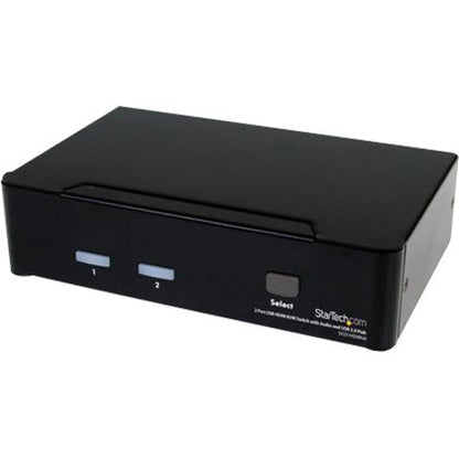 Commutateur KVM USB HDMI à 2 ports StarTech.com avec audio et hub USB 2.0 SV231HDMIUA