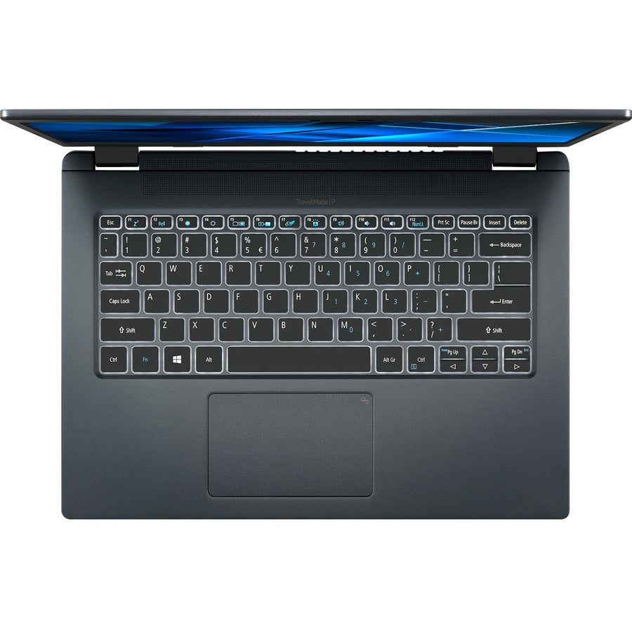 Ordinateur portable Acer TravelMate P4 P414-51 TMP414-51-781T 14" - Full HD - Intel Core i7 11e génération i7-1165G7 - 16 Go - SSD 512 Go - Clavier anglais - Bleu ardoise NX.VP2AA.008